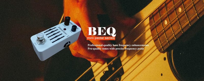Tone weal سلسلة MINI Pedal – BEQ تعزز نغمة الجيتار البيس مع تعويض ترددي محسّن، مفتاح كسب، وتحكم في مستوى الصوت الرئيسي. مصممة ومصنوعة في تايوان. - Image 2